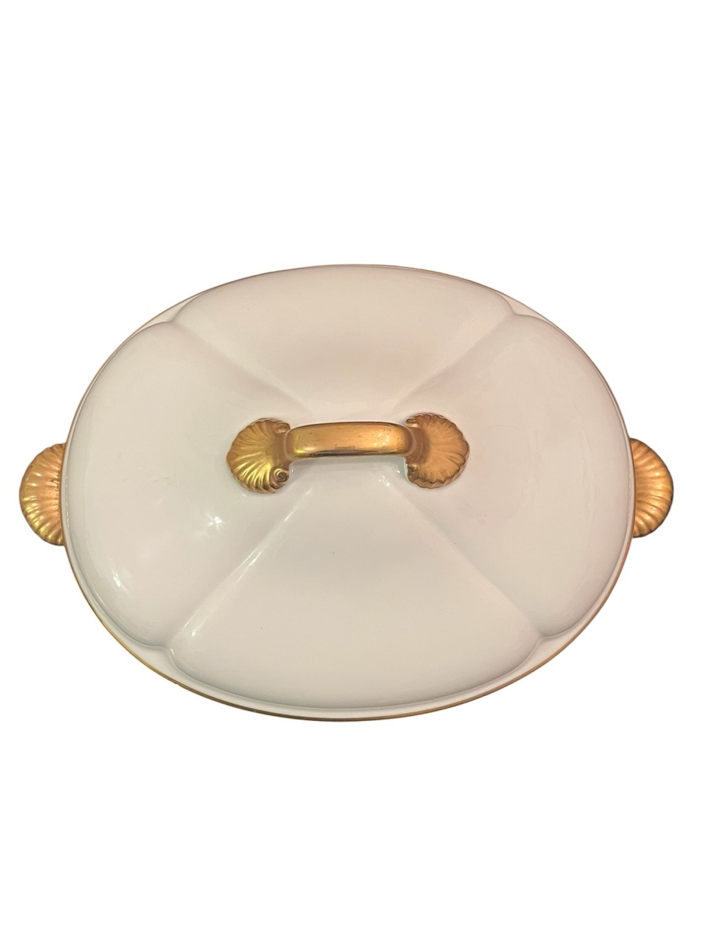 Georges Briard Coquille d’Or White Casserole Dish